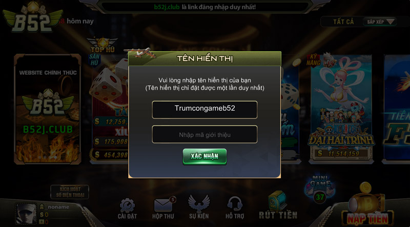 Quy trình đăng ký cổng game B52 mới nhất