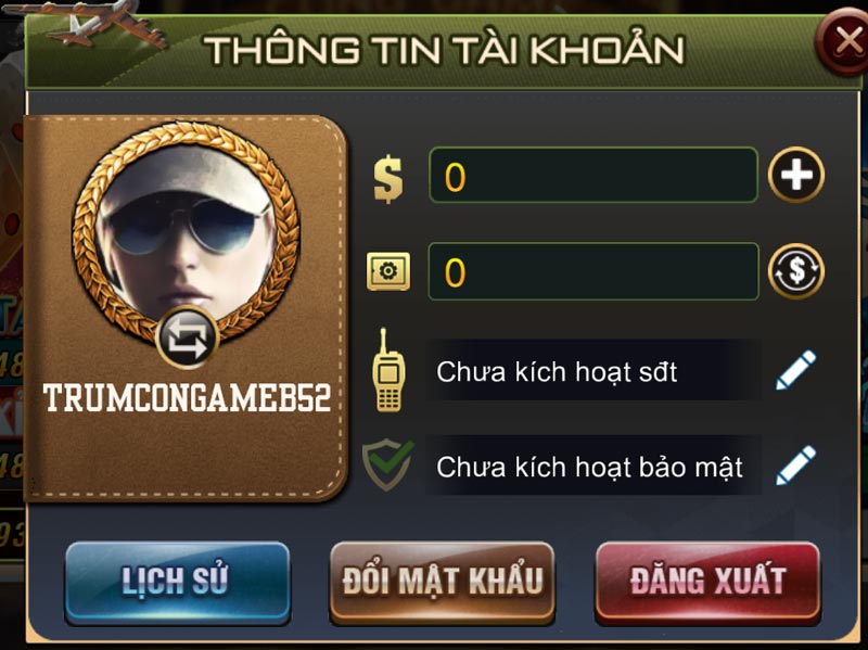Kích hoạt bảo mật cho tài khoản B52